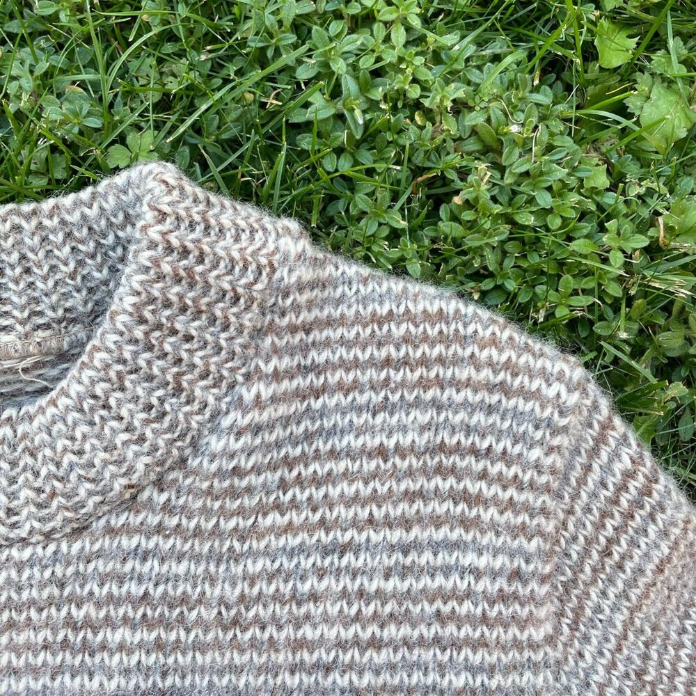 Tricolour Wool Knit Sweater